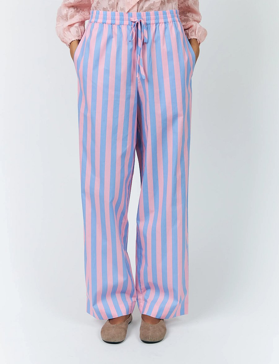 Lollys Laundry - RitaLL Pants - hosen mit weitem bein - stripe - 0