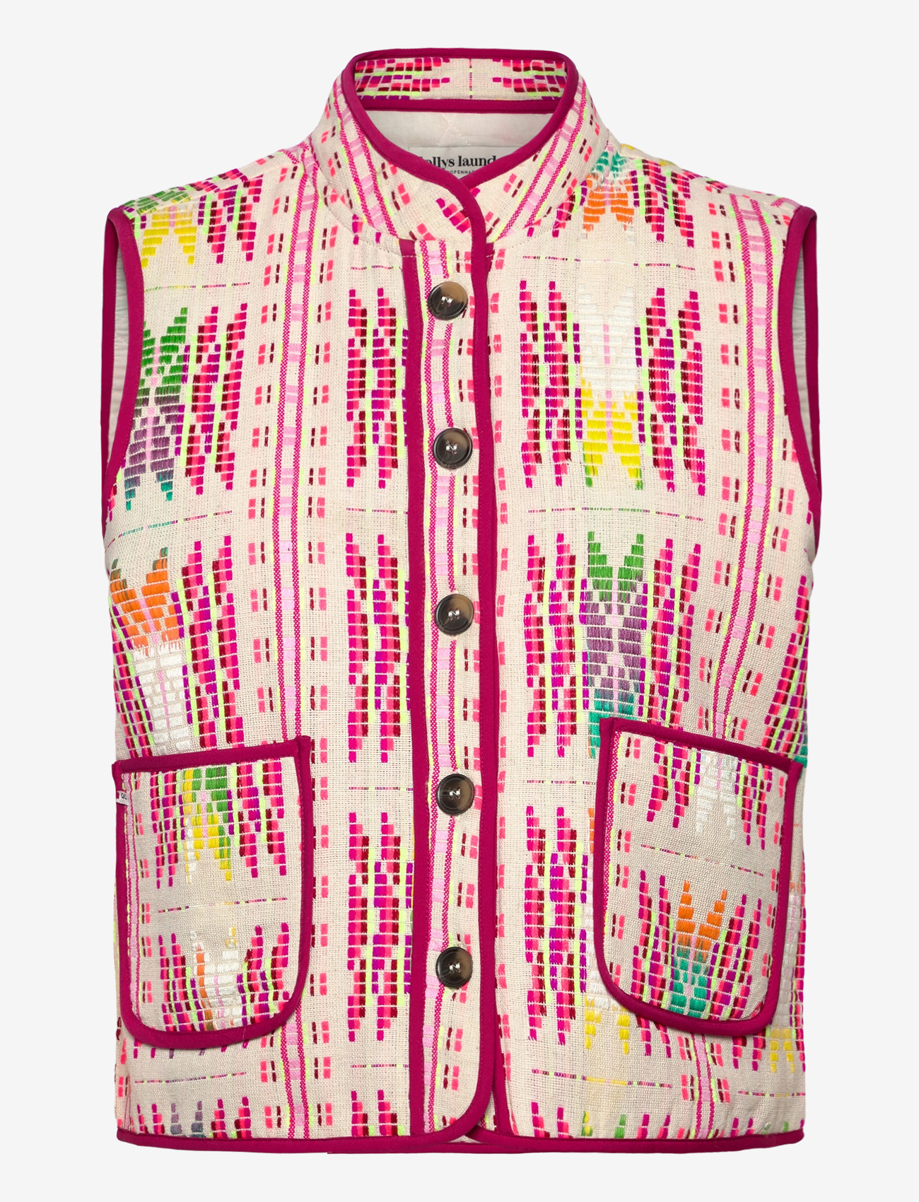 Lollys Laundry - CairoLL Quilted Vest - pavasarinės striukės - pink - 1