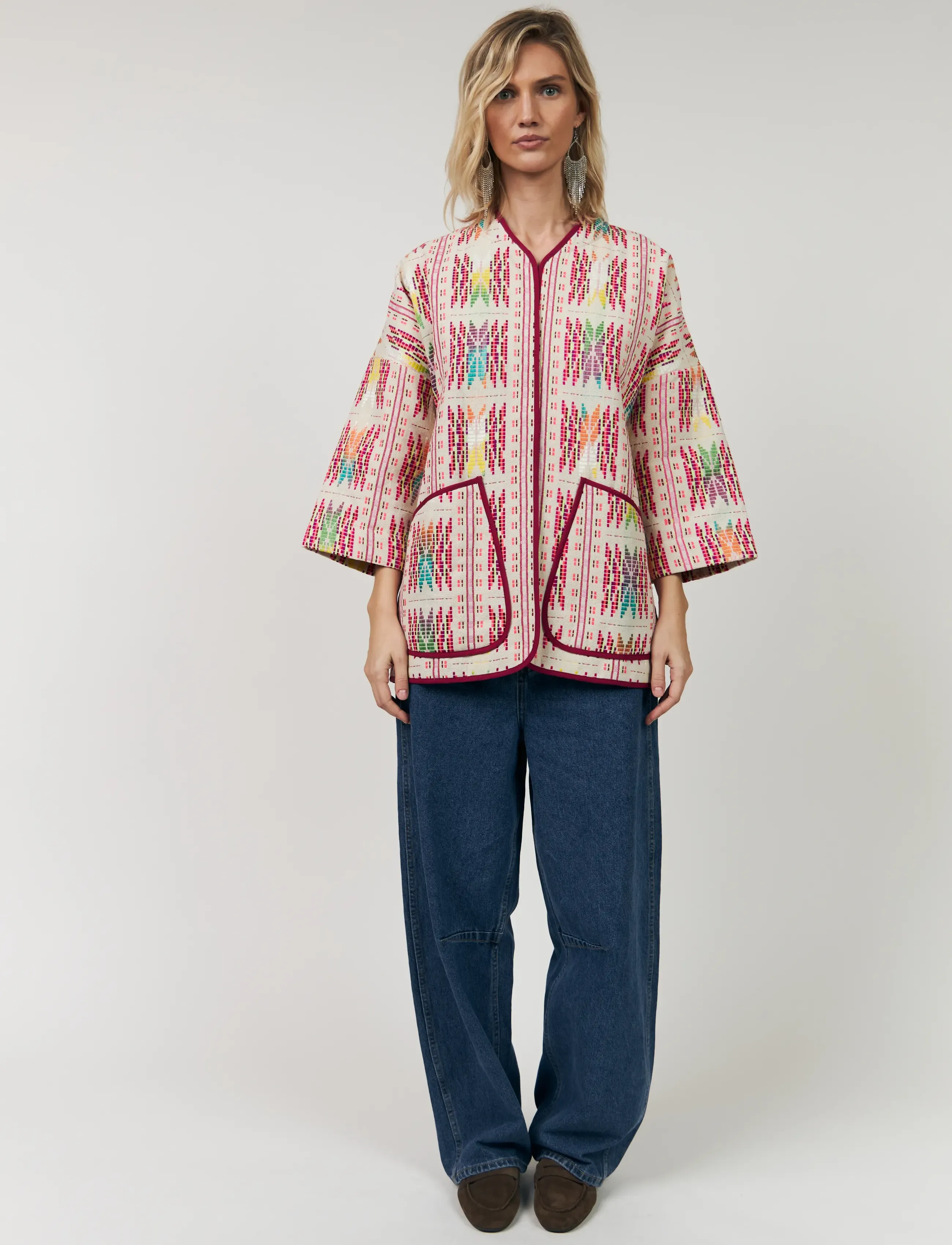 Lollys Laundry Lulu Ll Jacket 3/4, L, Jackets, Rosa - Quilted Frauen
