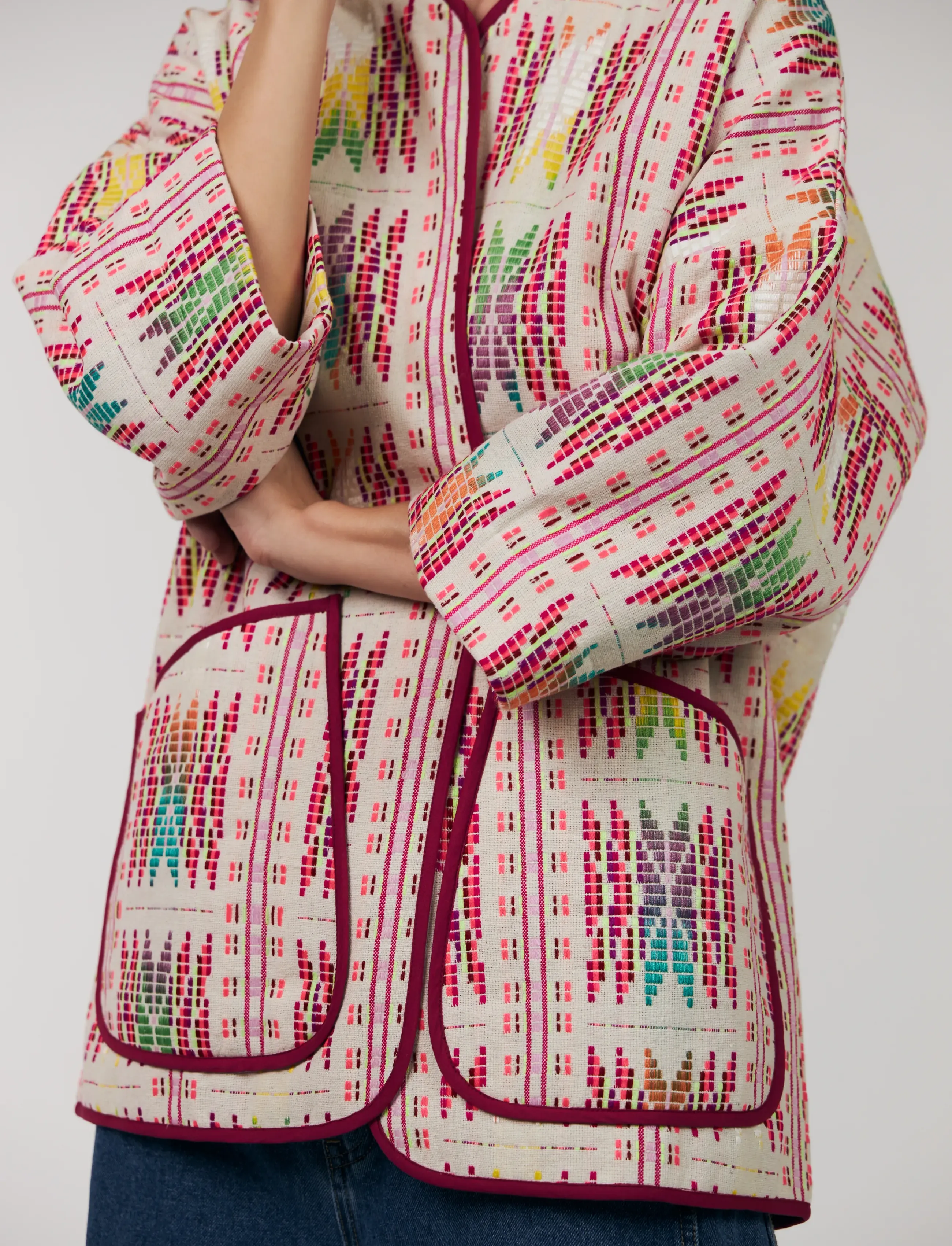 Lollys Laundry - Lulu LL Jacket 3/4 - frühlingsjacken - pink - 4