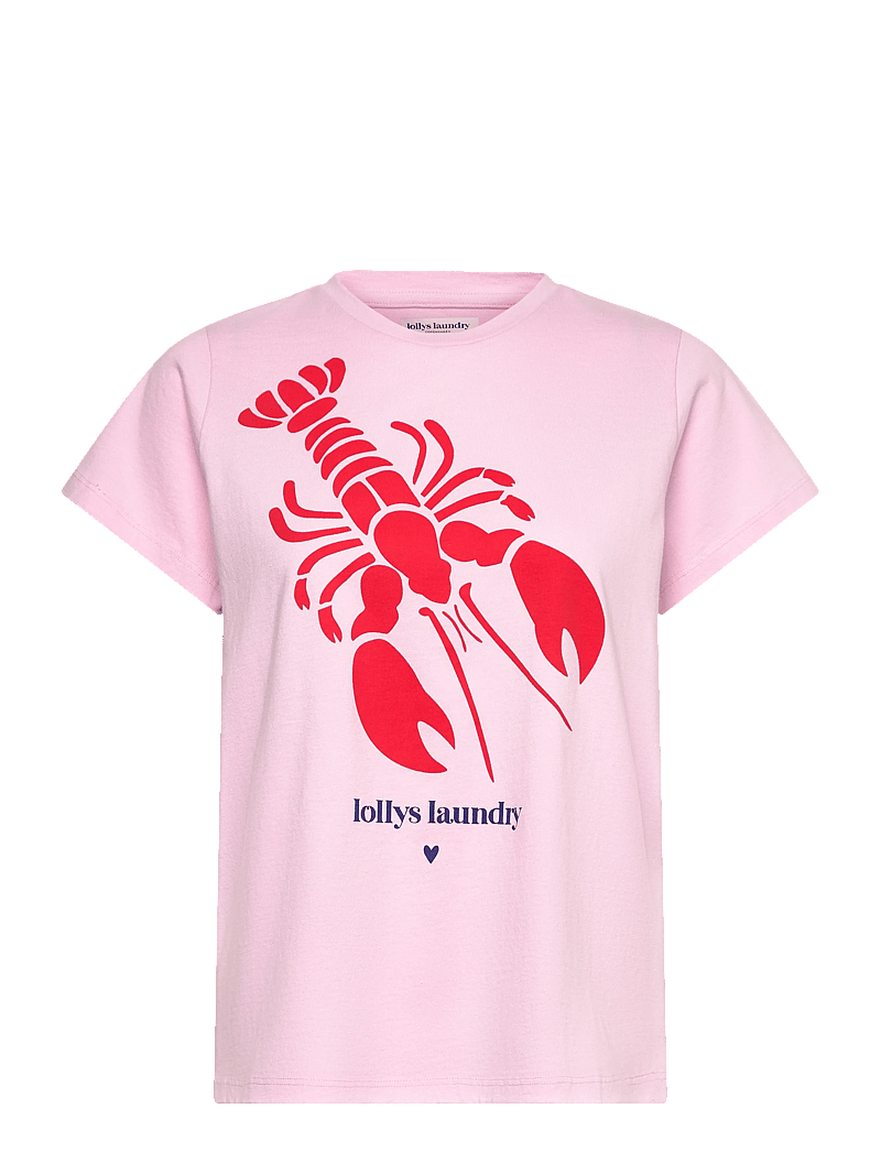Lollys Laundry - RomaLL Lobster Tee SS - t-shirts - red - 1