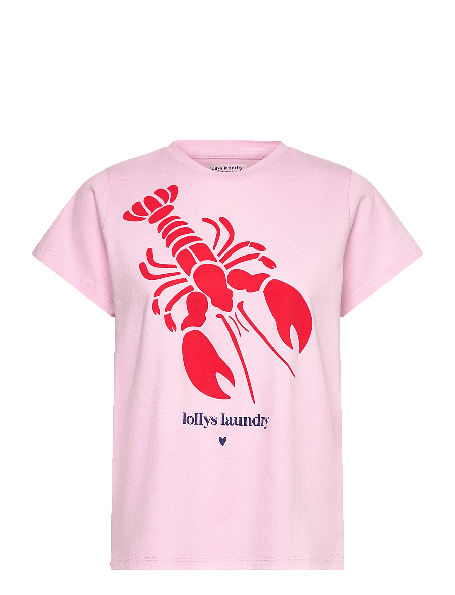 Lollys Laundry - RomaLL Lobster Tee SS - t-shirts - red - 1