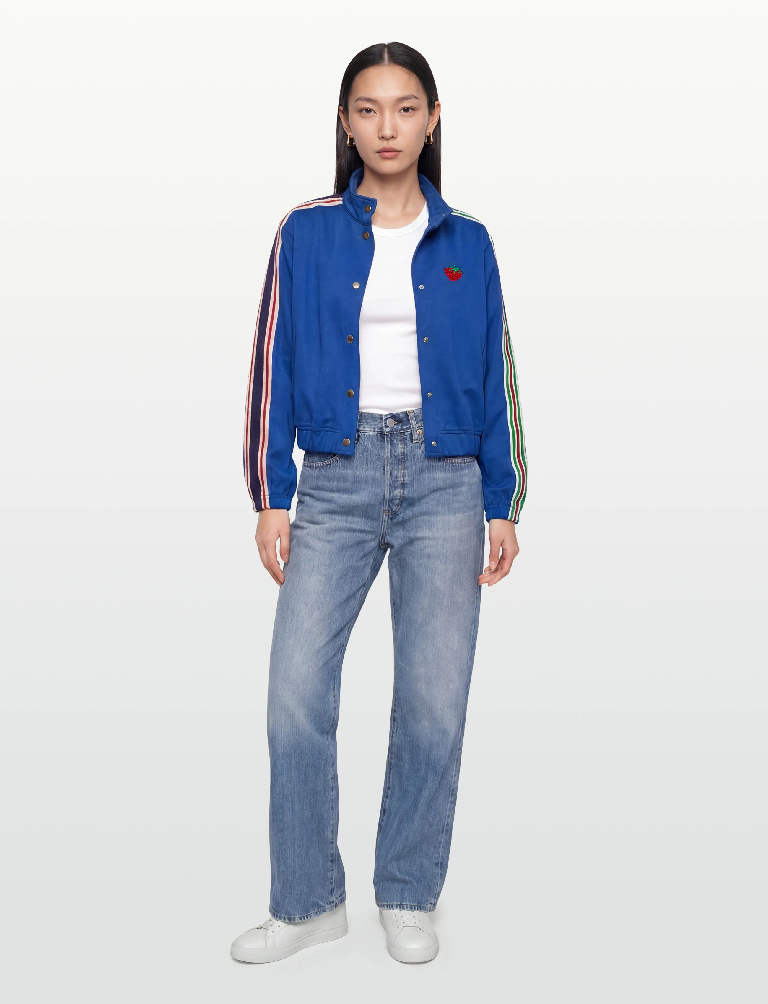 Lollys Laundry Brooklynnll Short Jacket Ls, XS, Jackets, Blau - Bomber, Frauen