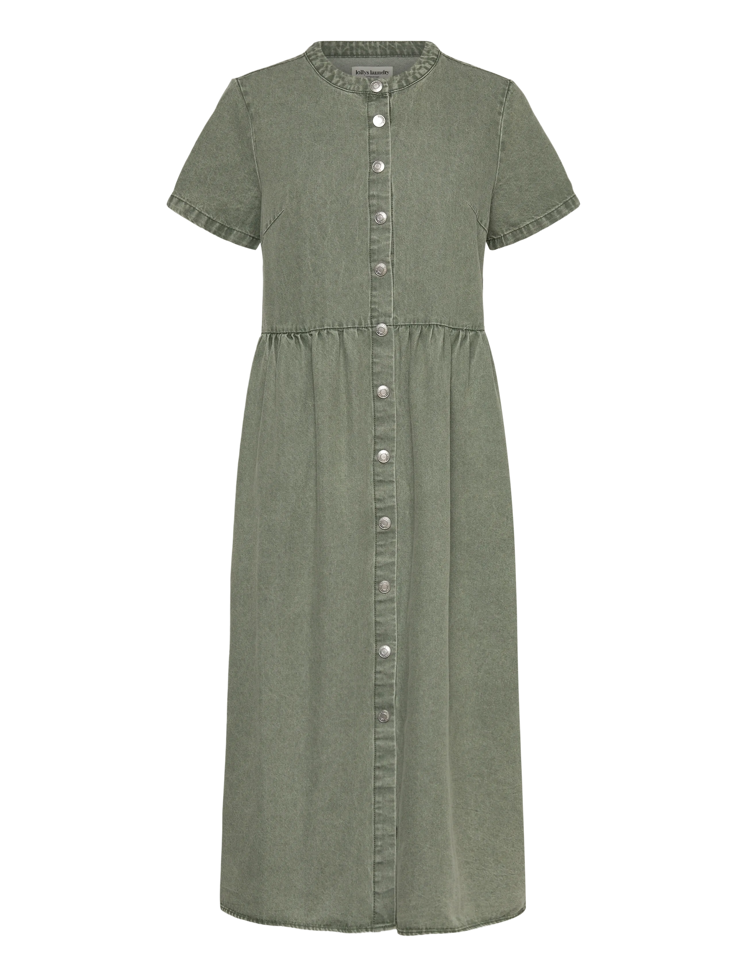 LOLLYS LAUNDRY Aliyall Maxi Kleid Ss Khaki - XS - Damen