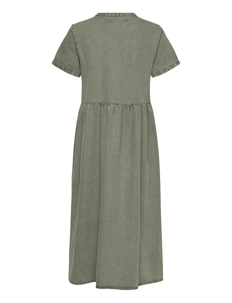 Lollys Laundry - AliyaLL Maxi Dress SS - hemdkleider - dusty green - 2