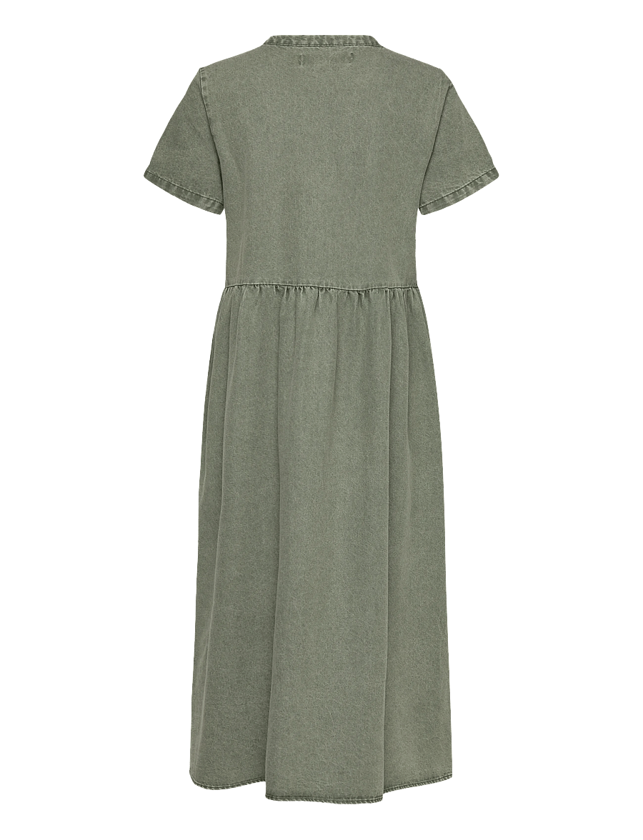 Lollys Laundry - AliyaLL Maxi Dress SS - robes chemises - dusty green - 2