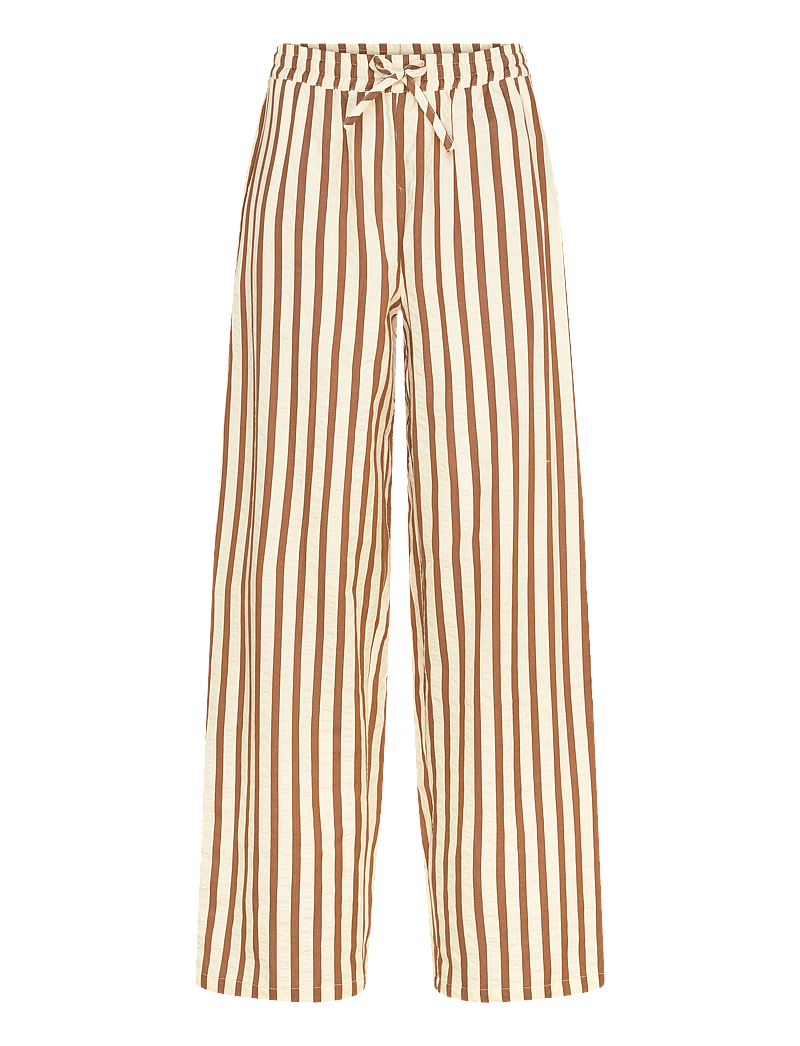 Lollys Laundry - RitaLL Pants - bukser med brede ben - dark mokka - 1