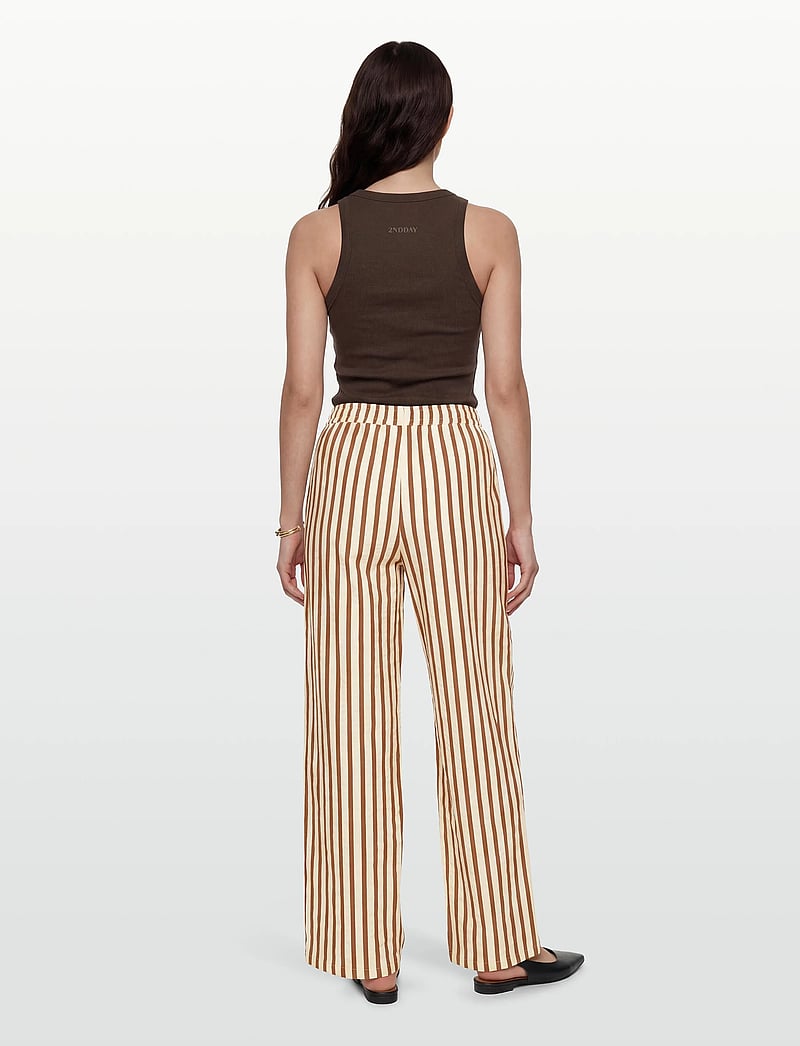 Lollys Laundry - RitaLL Pants - bukser med brede ben - dark mokka - 4