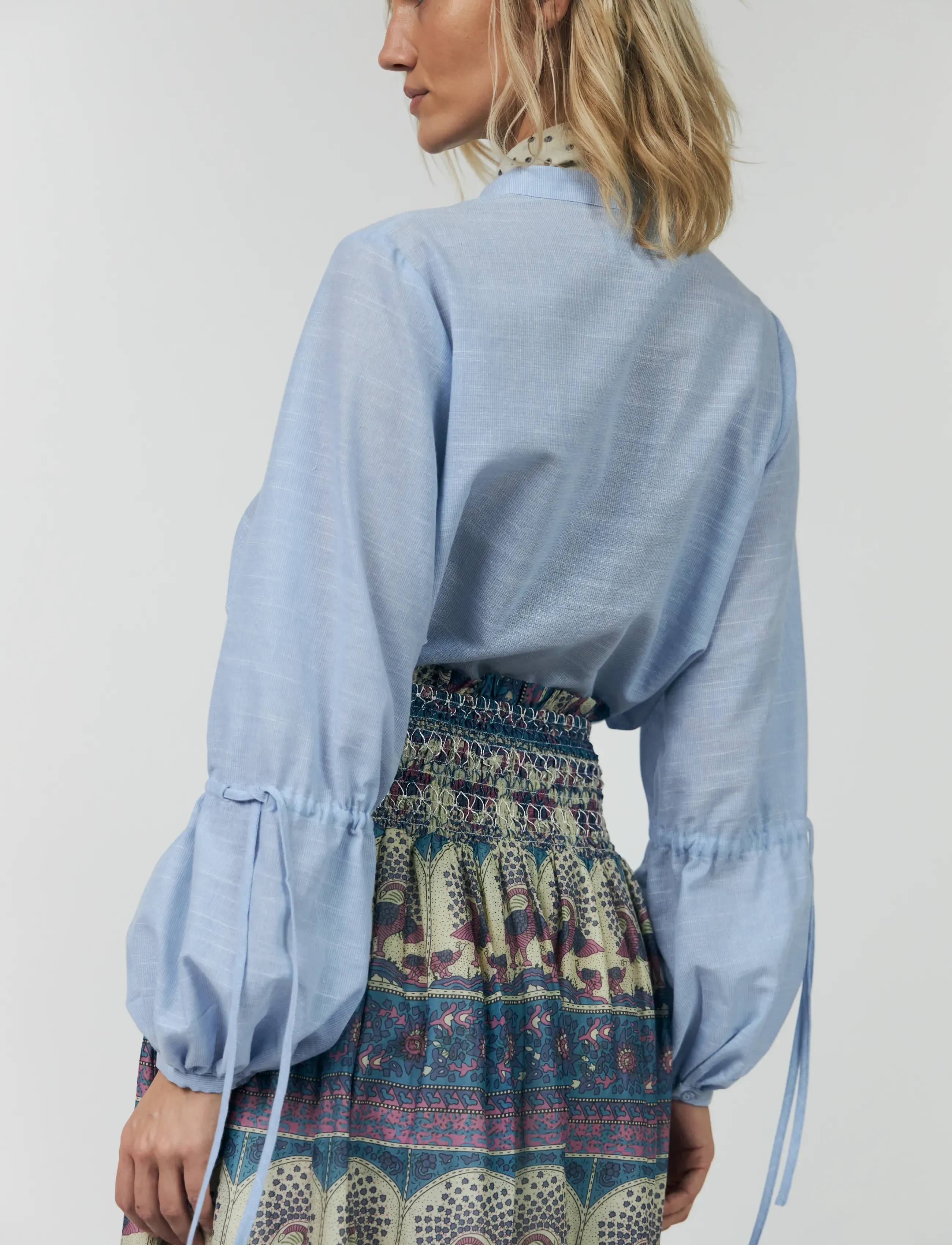 Lollys Laundry - LannaLL Shirt LS - långärmade skjortor - light blue - 3