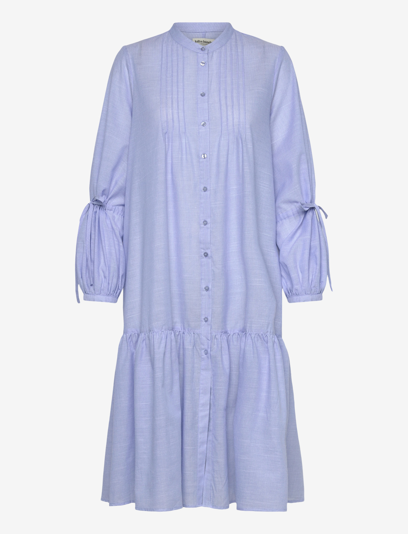 Lollys Laundry - AlannaLL Maxi Dress LS - skjortekjoler - light blue - 1