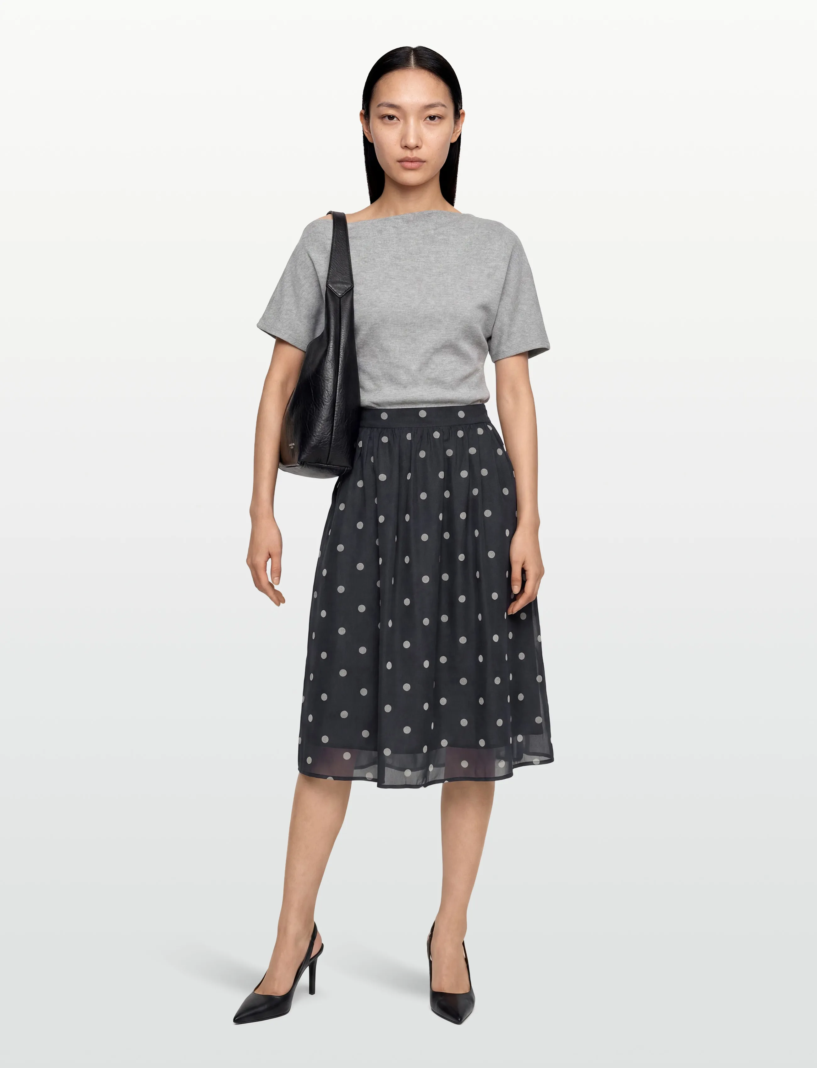 Lollys Laundry EllaLL Midi Skirt - Midi svārki - DARK BLUE / navy