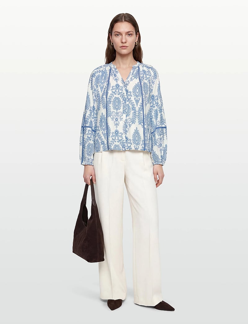 Lollys Laundry - VeroLL Shirt LS - langærmede bluser - blue - 0