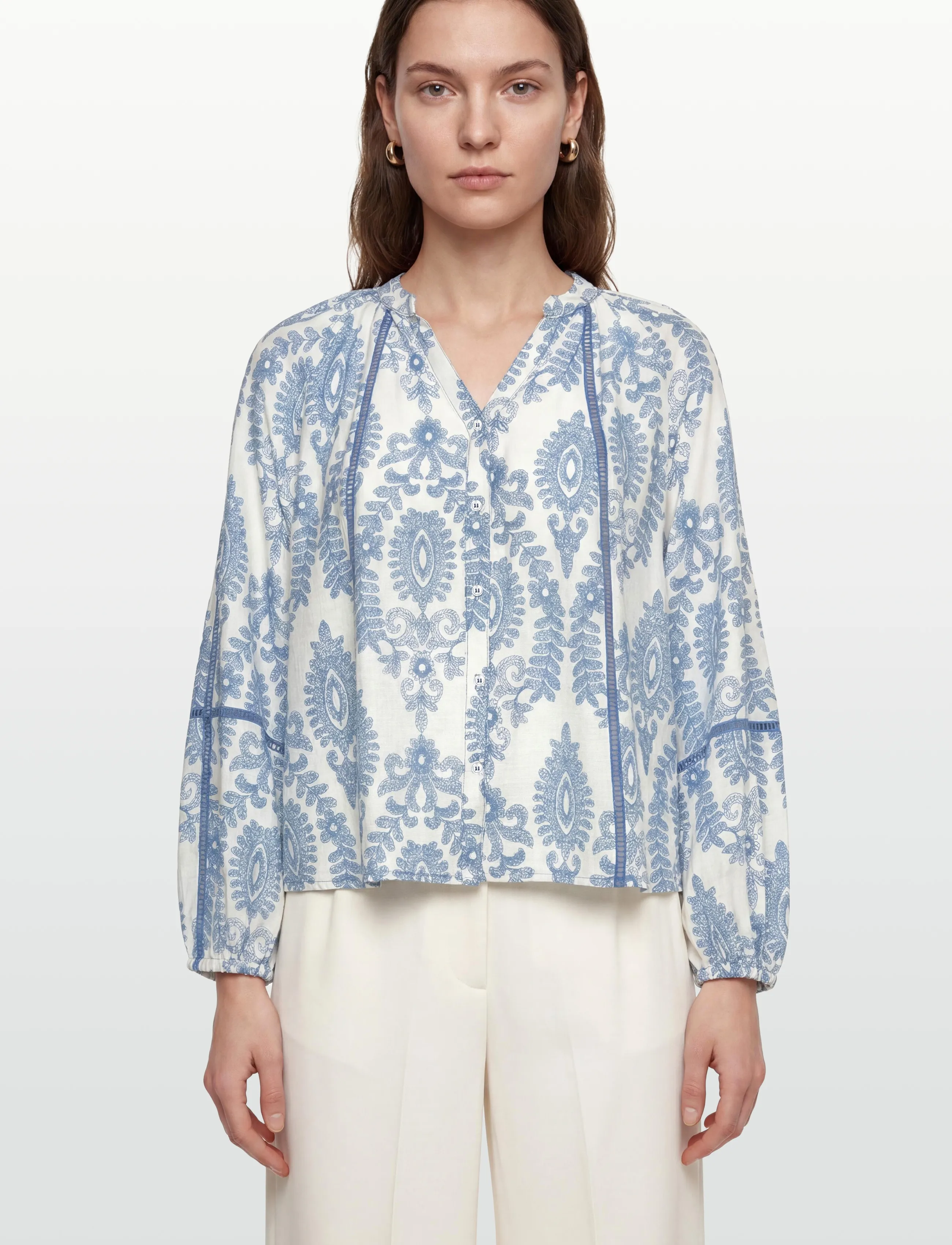 Lollys Laundry - VeroLL Shirt LS - long sleeved blouses - blue - 3