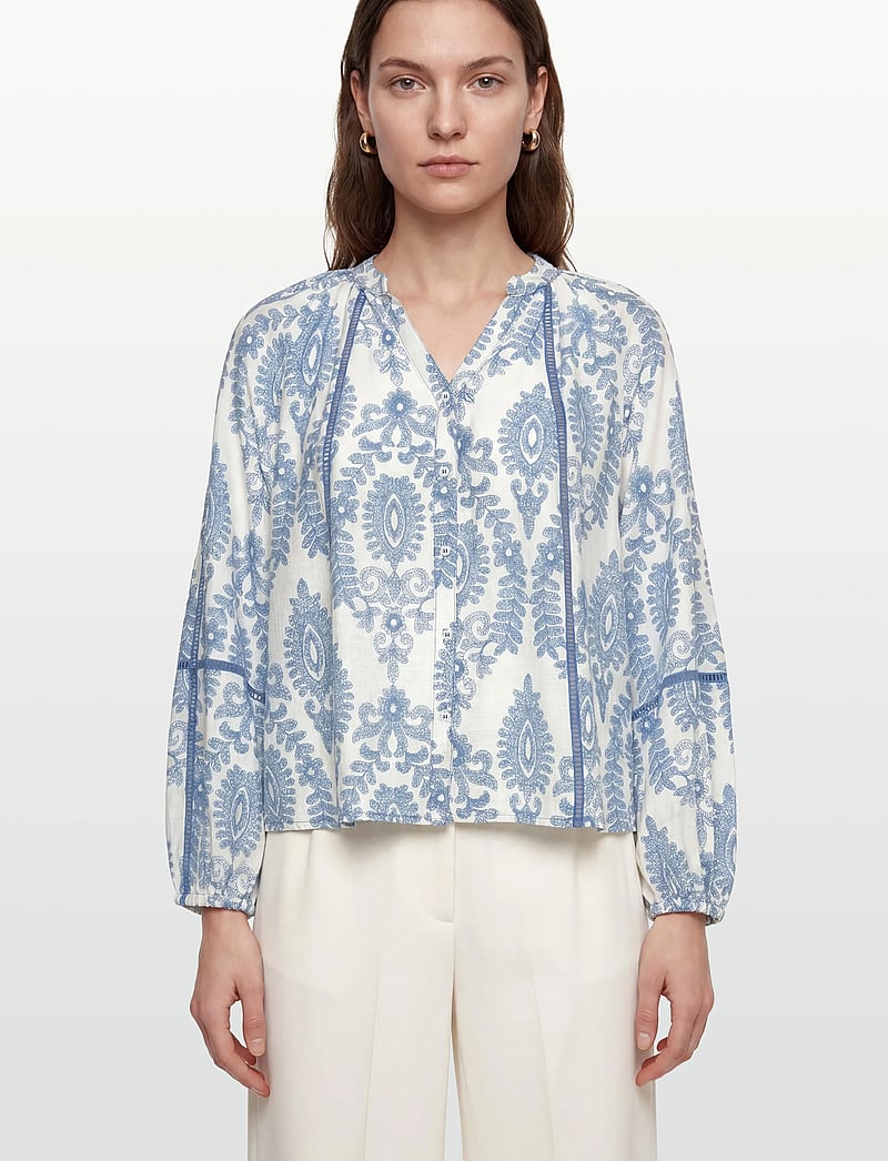 Lollys Laundry - VeroLL Shirt LS - langærmede bluser - blue - 3