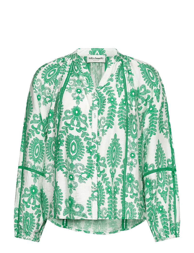 Lollys Laundry - VeroLL Shirt LS - pikkade varrukatega pluusid - light green - 1