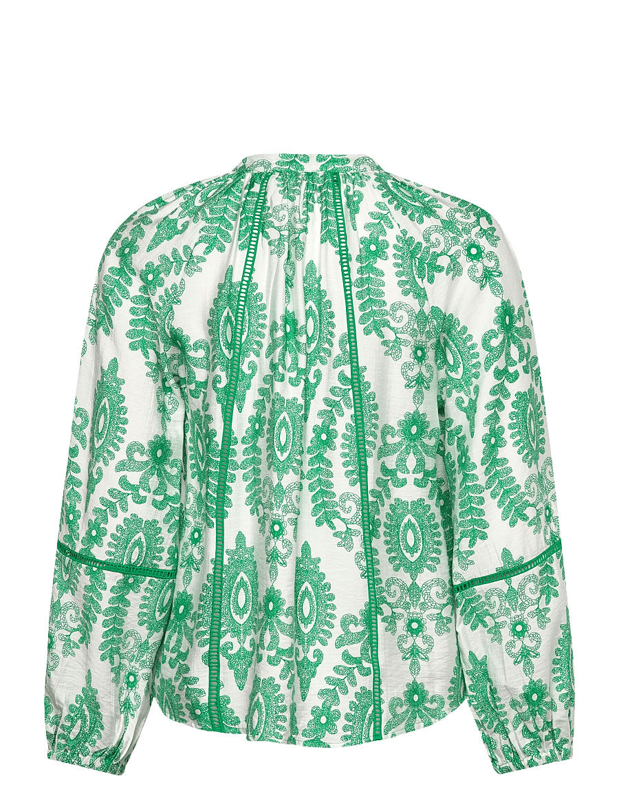 Lollys Laundry - VeroLL Shirt LS - långärmade blusar - light green - 2
