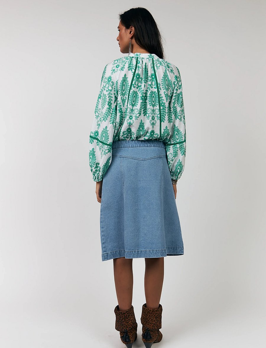 Lollys Laundry - VeroLL Shirt LS - långärmade blusar - light green - 3
