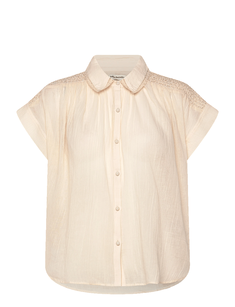 Lollys Laundry - BadalLL Shirt - kurzärmlige hemden - 02 creme - 0