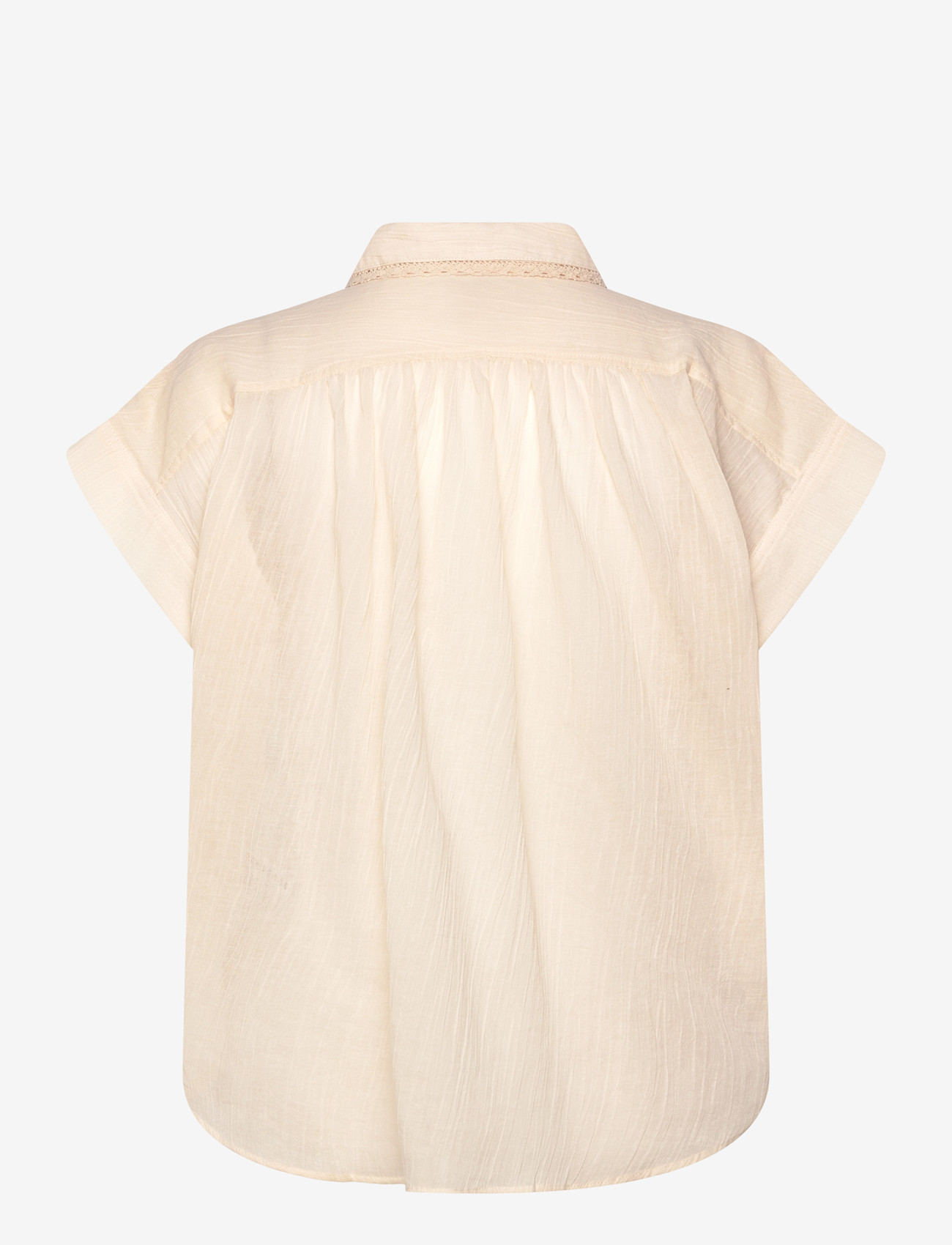 Lollys Laundry - BadalLL Shirt - kurzärmlige hemden - 02 creme - 1