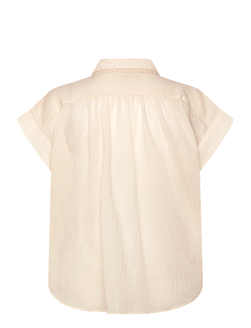 Lollys Laundry - BadalLL Shirt - kurzärmlige hemden - 02 creme - 1