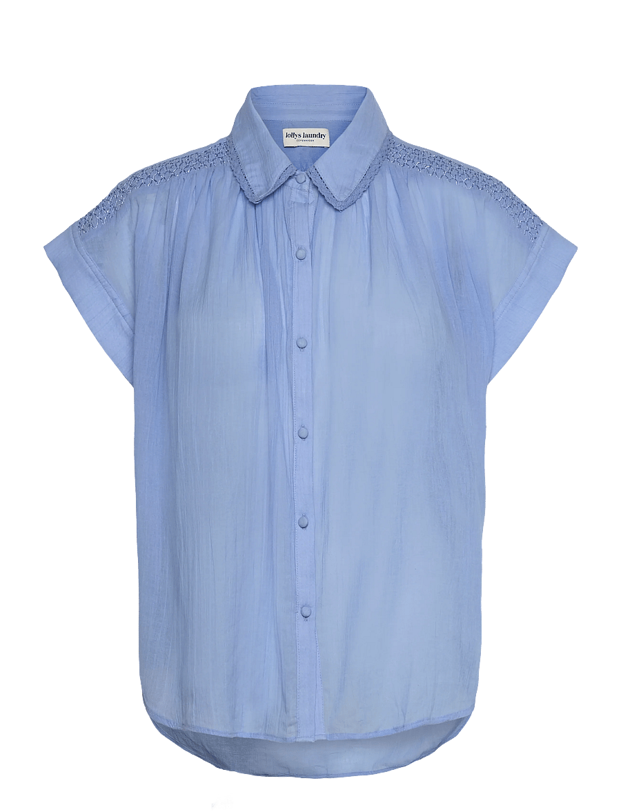 Lollys Laundry - BadalLL Shirt - kurzärmlige hemden - blue - 1