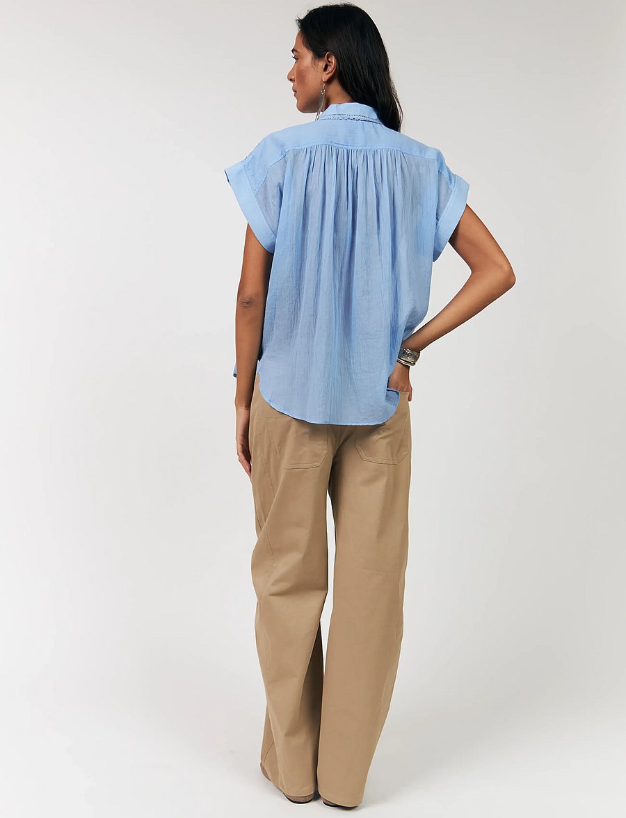 Lollys Laundry - BadalLL Shirt - kurzärmlige hemden - blue - 3