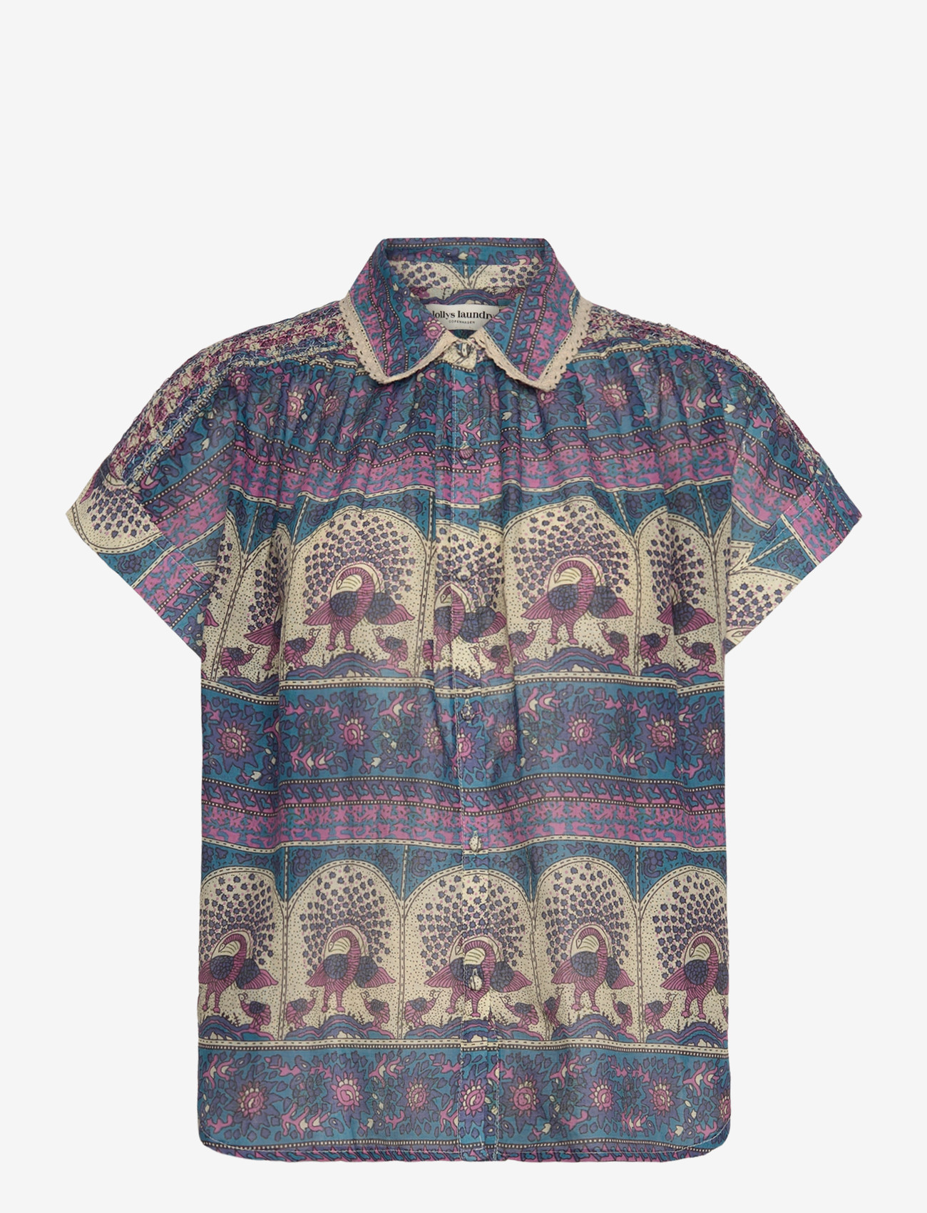 Lollys Laundry - BadalLL Shirt - kortærmede skjorter - blue - 1