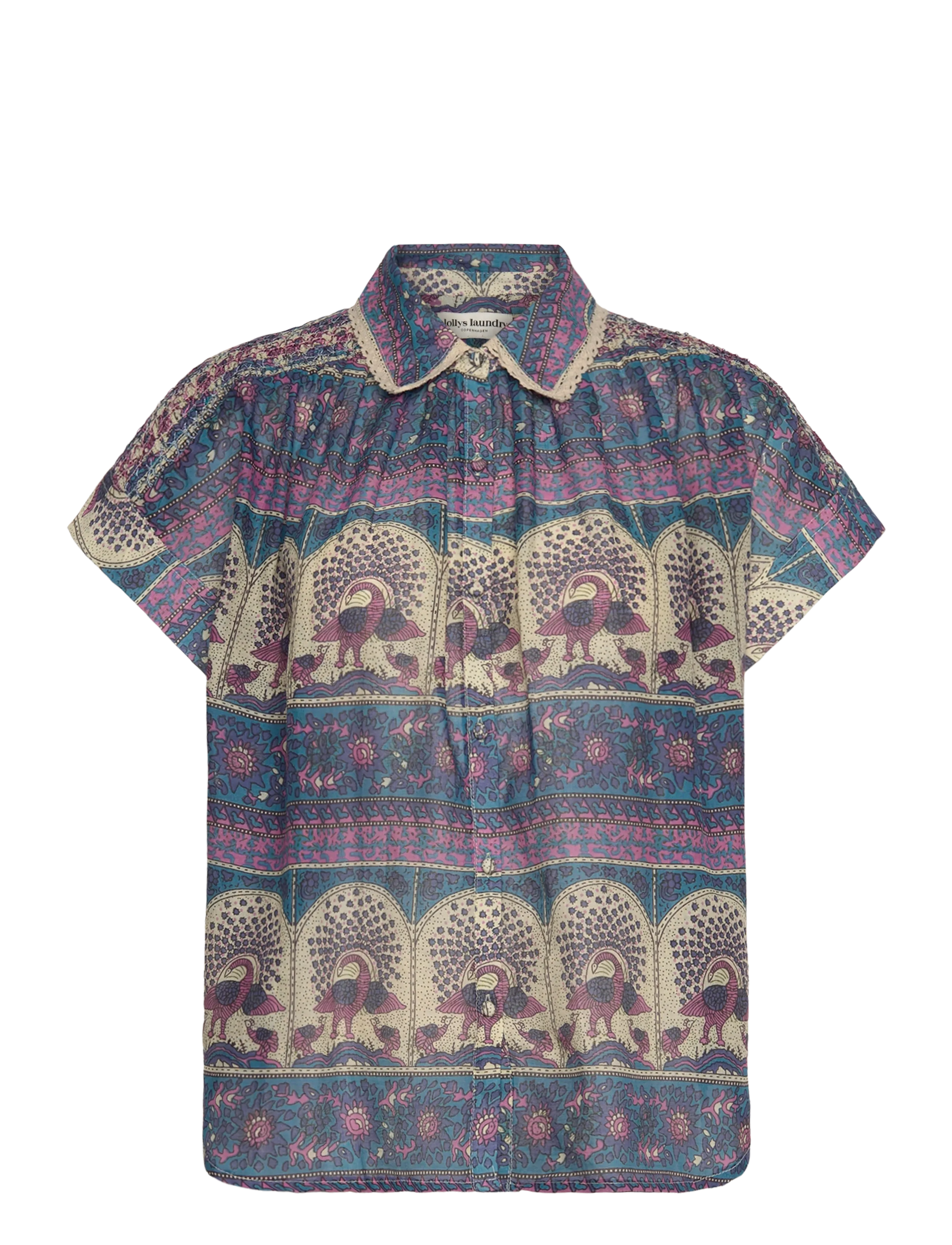 Lollys Laundry BadalLL Shirt - Kleidung - BLUE / blue