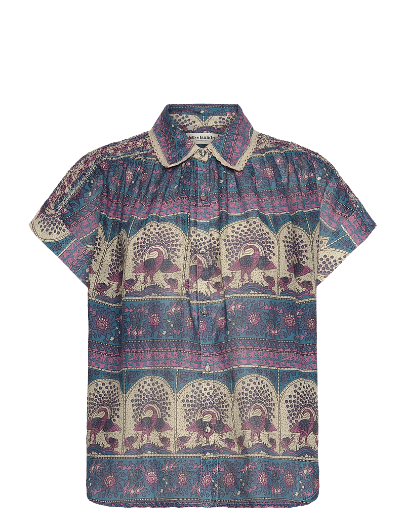Lollys Laundry - BadalLL Shirt - kortærmede skjorter - blue - 1