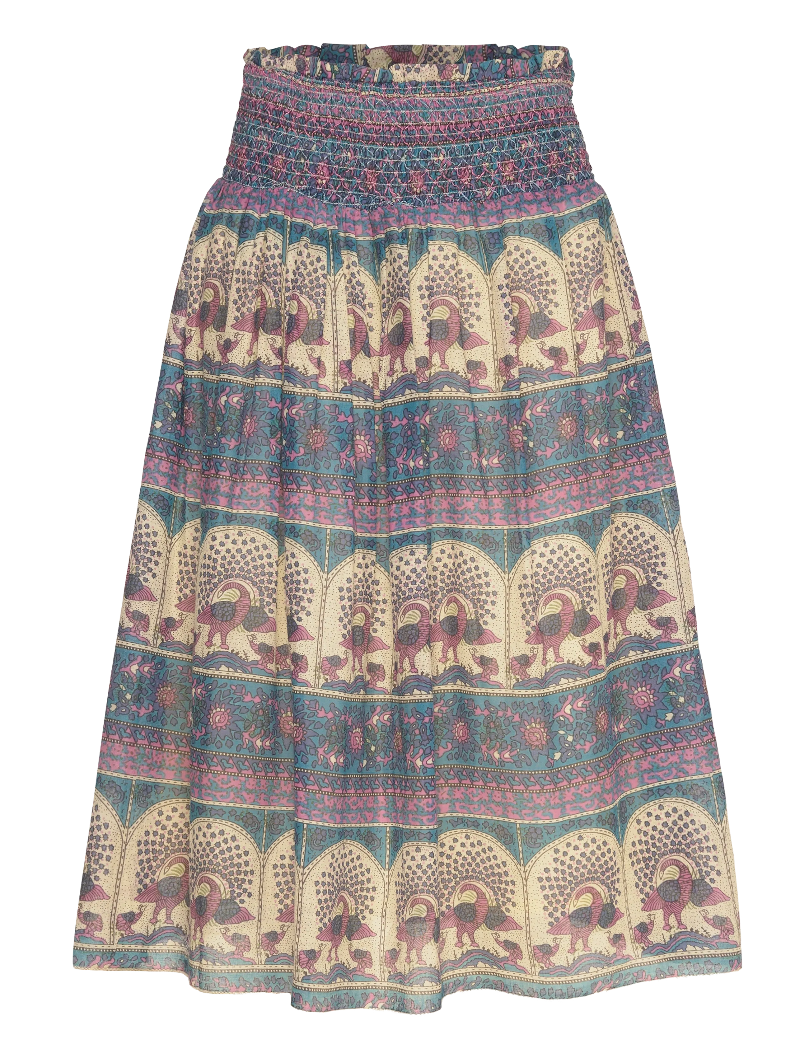 LOLLYS LAUNDRY Myrall Midi Rock Blau - S - Damen