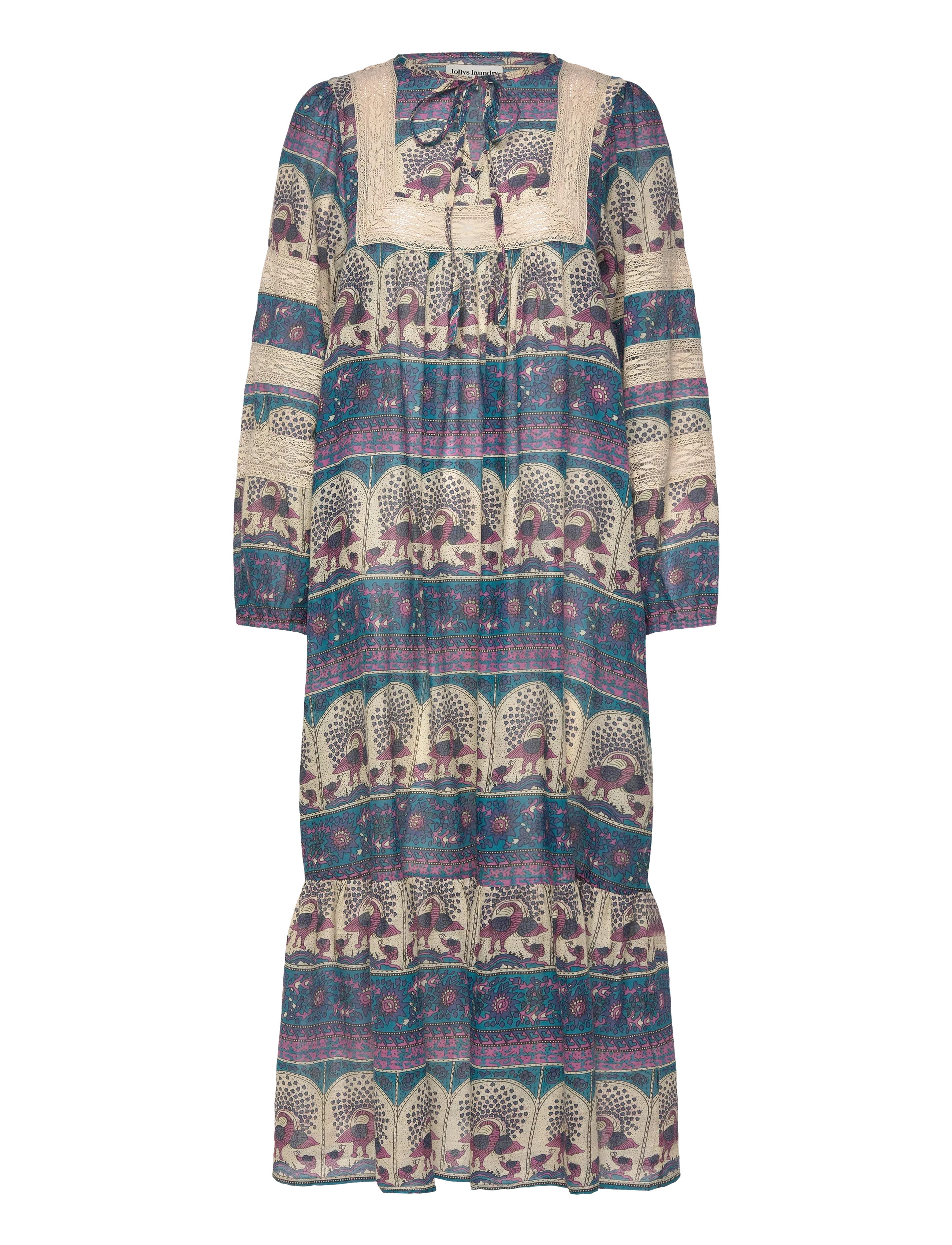LOLLYS LAUNDRY Latourll Maxi Kleid Blau - XS - Damen