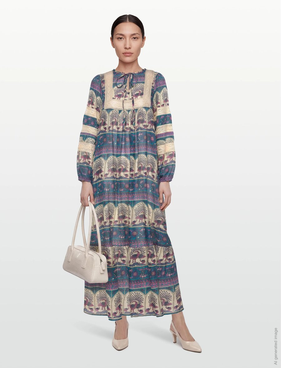 Lollys Laundry - LatourLL Maxi Dress - maxi kjoler - blue - 0
