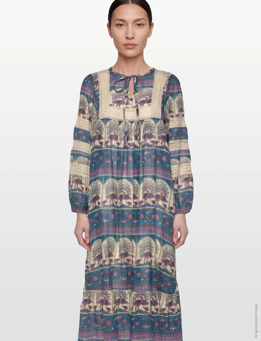 Lollys Laundry - LatourLL Maxi Dress - maxi kjoler - blue - 4