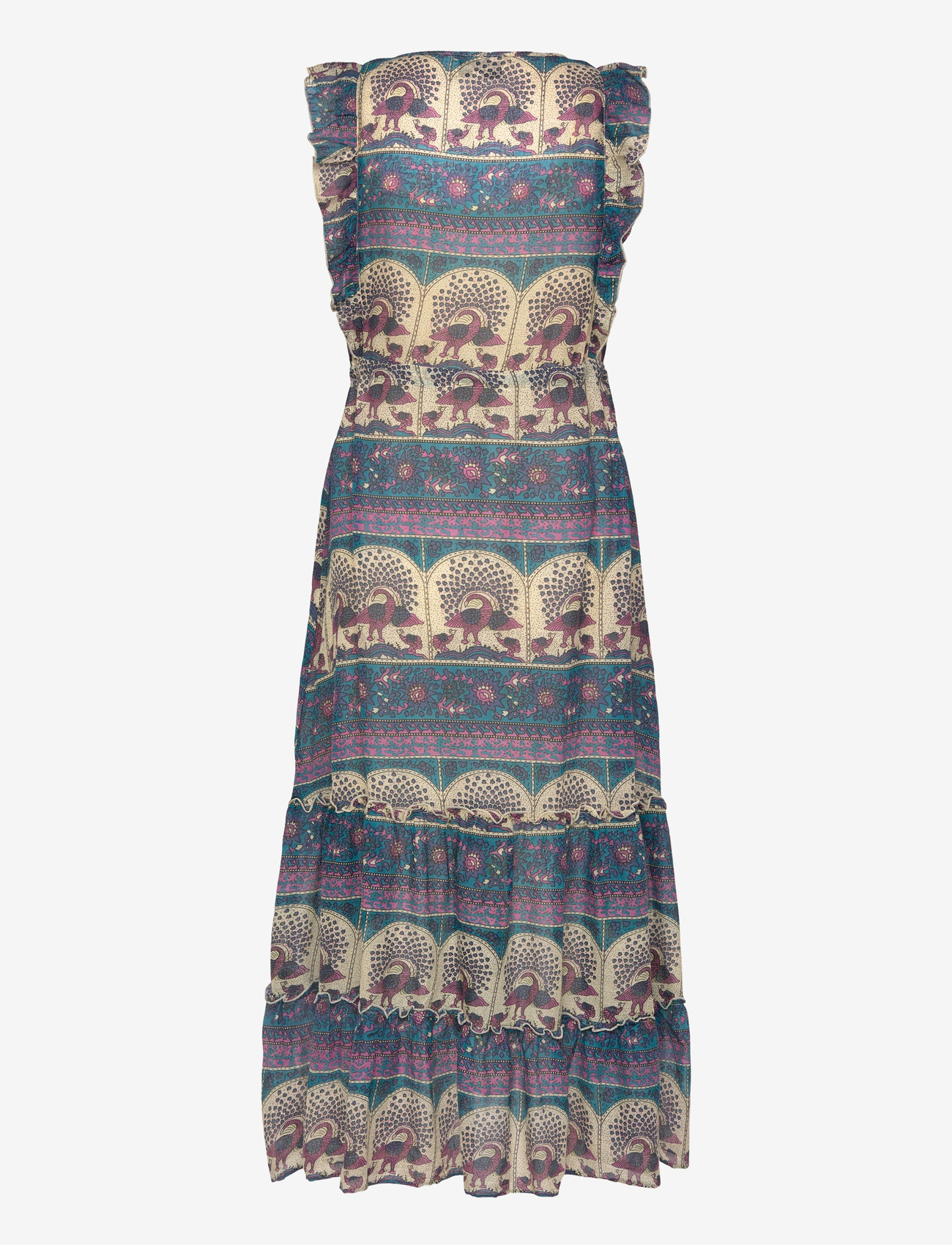 Lollys Laundry - SamoLL Midi Dress - maxiklänningar - 20 blue - 2