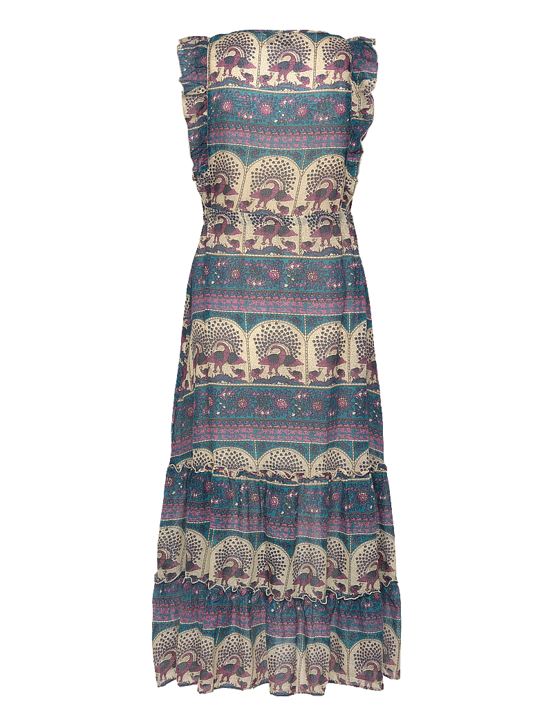 Lollys Laundry - SamoLL Midi Dress - maxiklänningar - 20 blue - 2