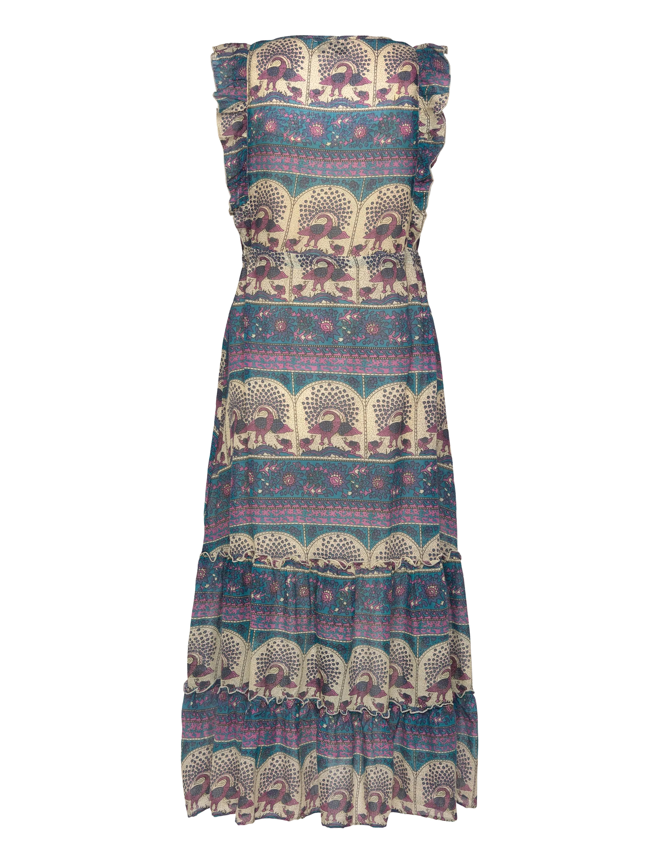 Lollys Laundry - SamoLL Midi Dress - maxiklänningar - 20 blue - 2