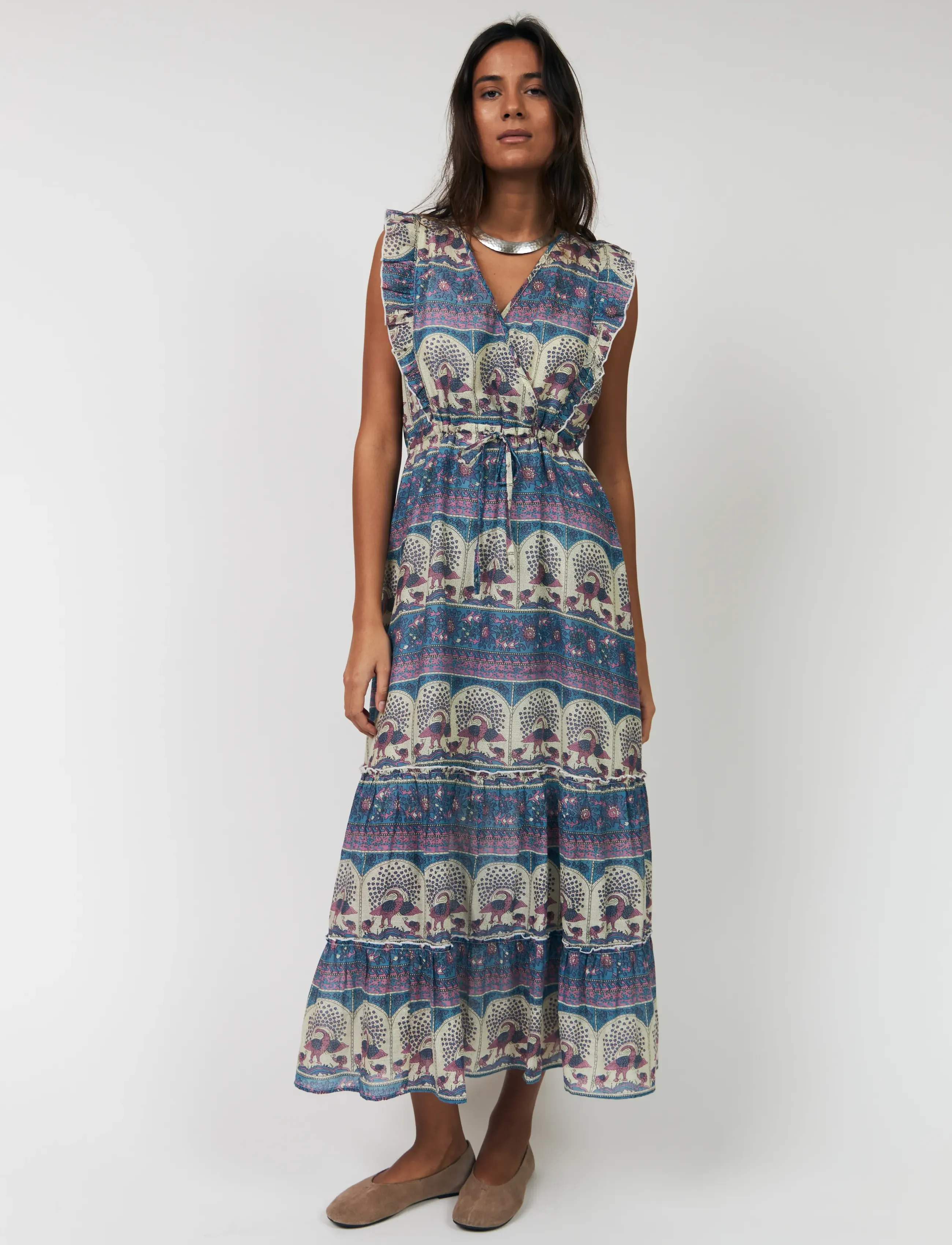 Lollys Laundry - SamoLL Midi Dress - maxikleider - 20 blue - 0