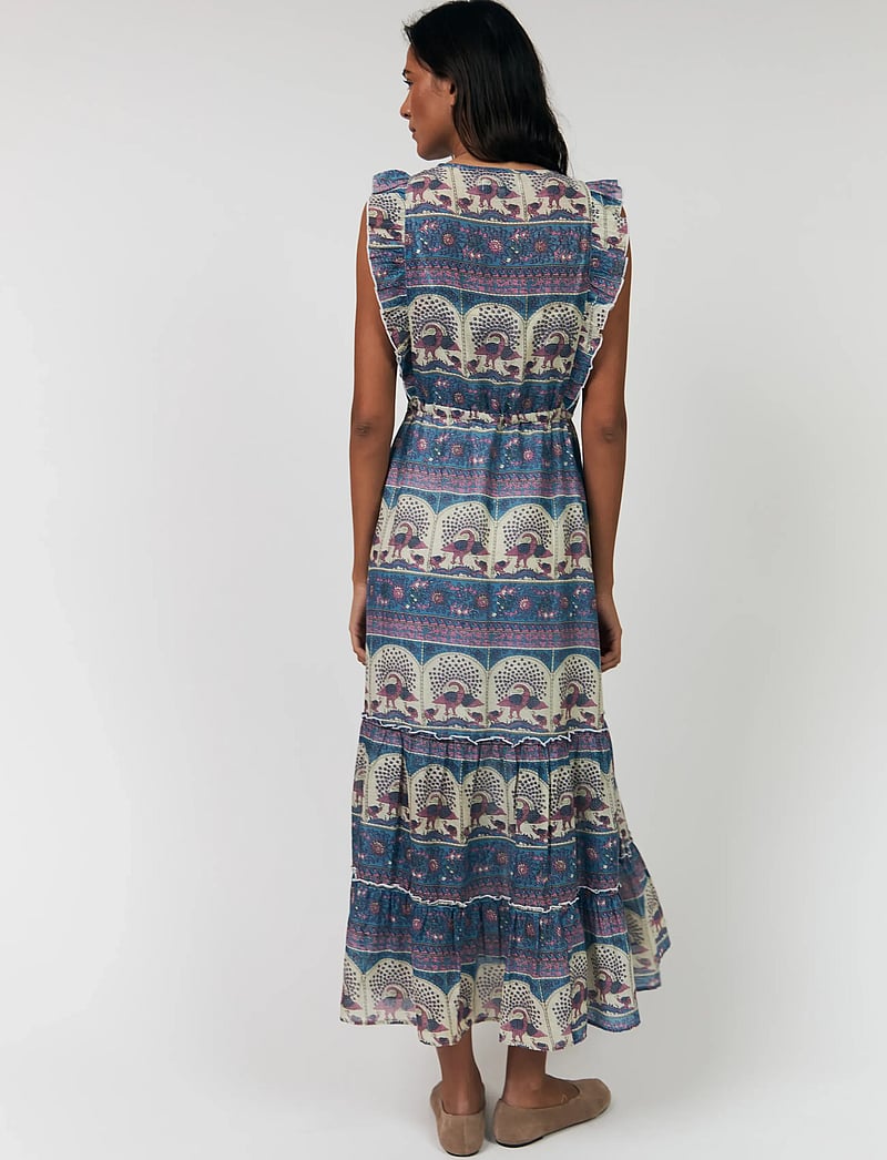 Lollys Laundry - SamoLL Midi Dress - maxiklänningar - 20 blue - 4