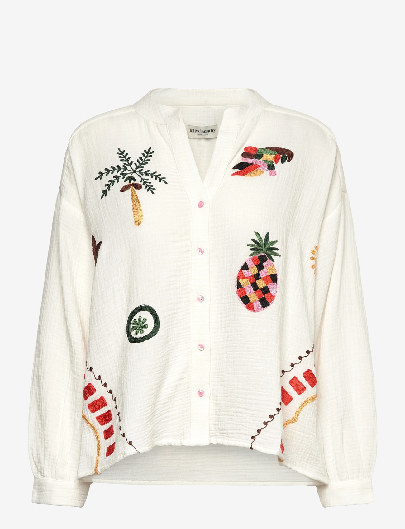 Lollys Laundry - ScottieLL Shirt LS - long sleeved blouses - creme - 0