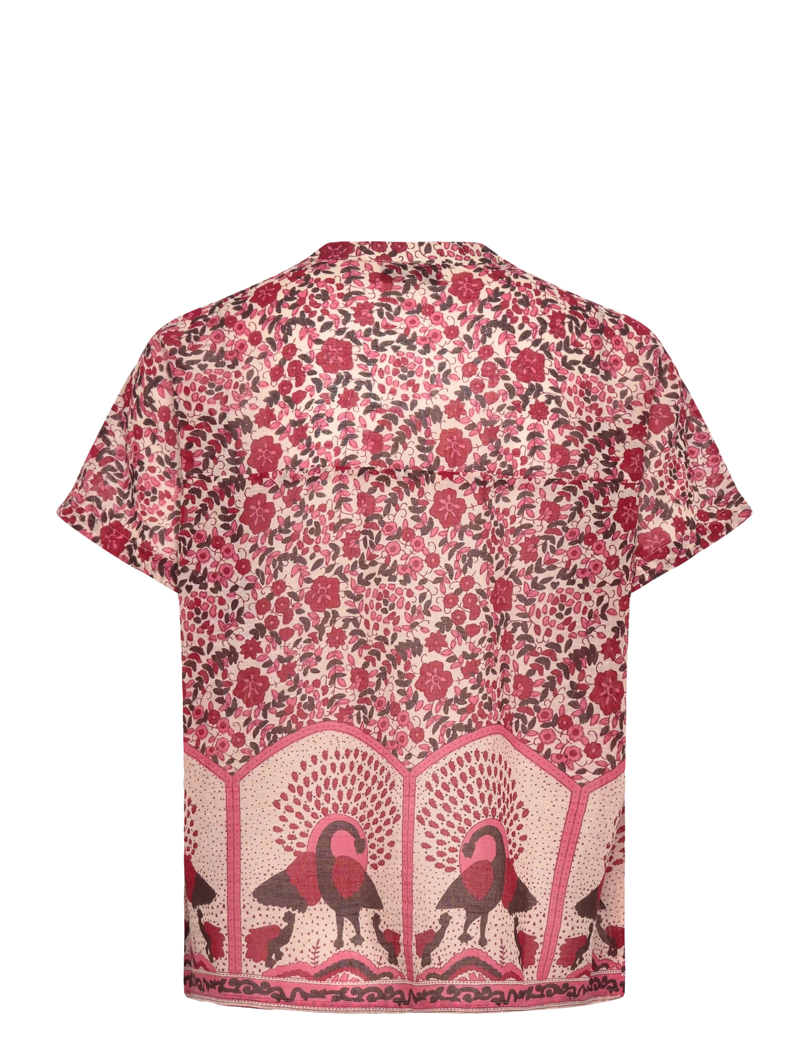 Lollys Laundry - MyaLL Shirt - kortärmade skjortor - red - 2
