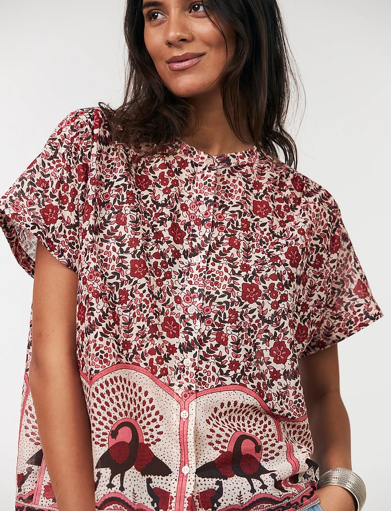 Lollys Laundry - MyaLL Shirt - overhemden met korte mouwen - red - 0