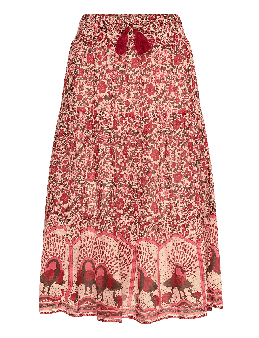 Lollys Laundry - SunnyLL Midi Skirt - midi kjolar - red - 1