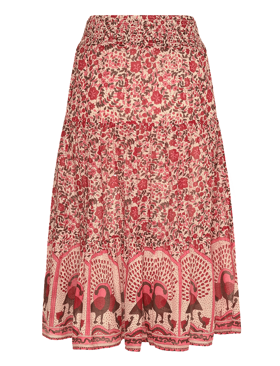 Lollys Laundry - SunnyLL Midi Skirt - midi kjolar - red - 2