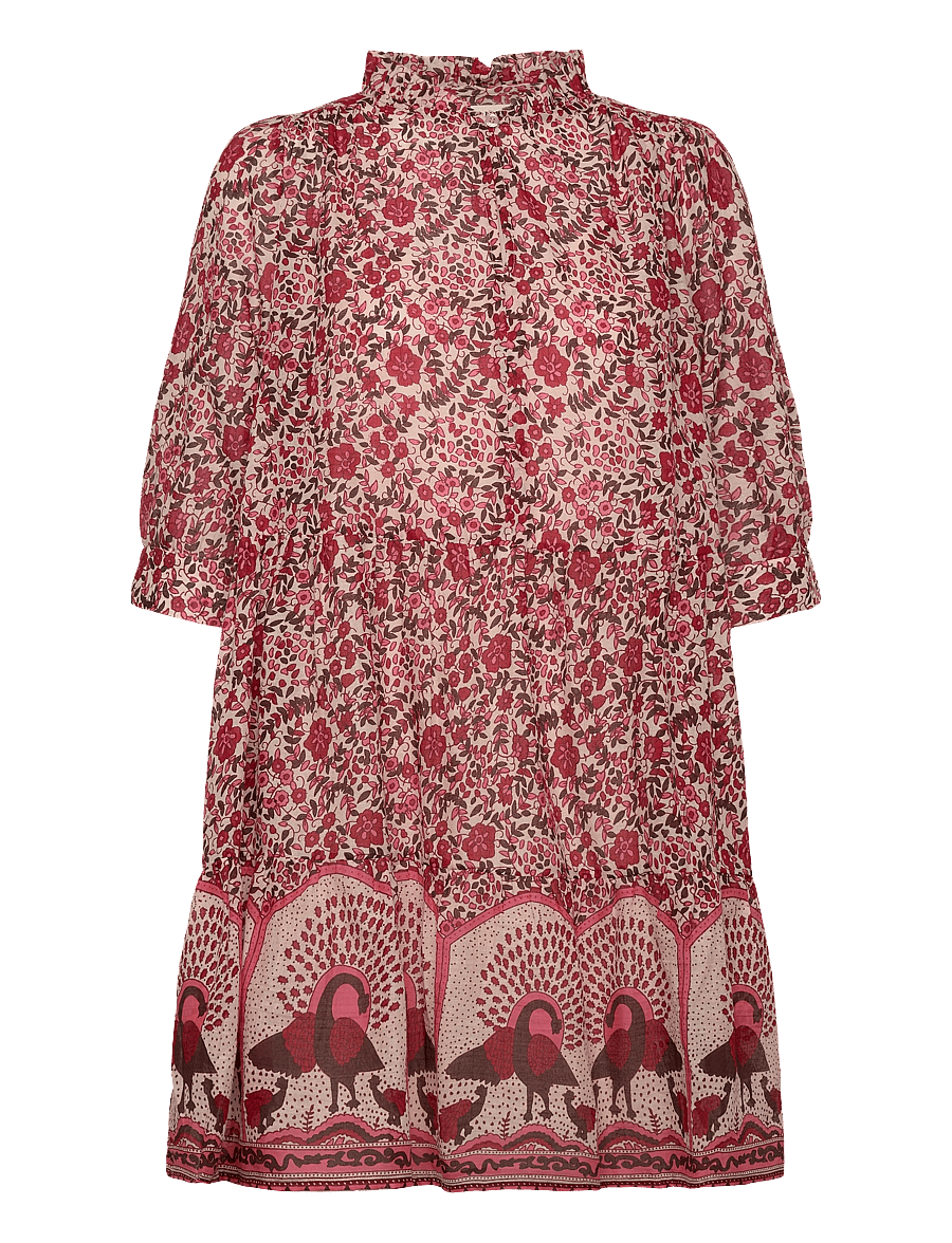 Lollys Laundry - SabineLL Short Dress - korta klänningar - red - 1