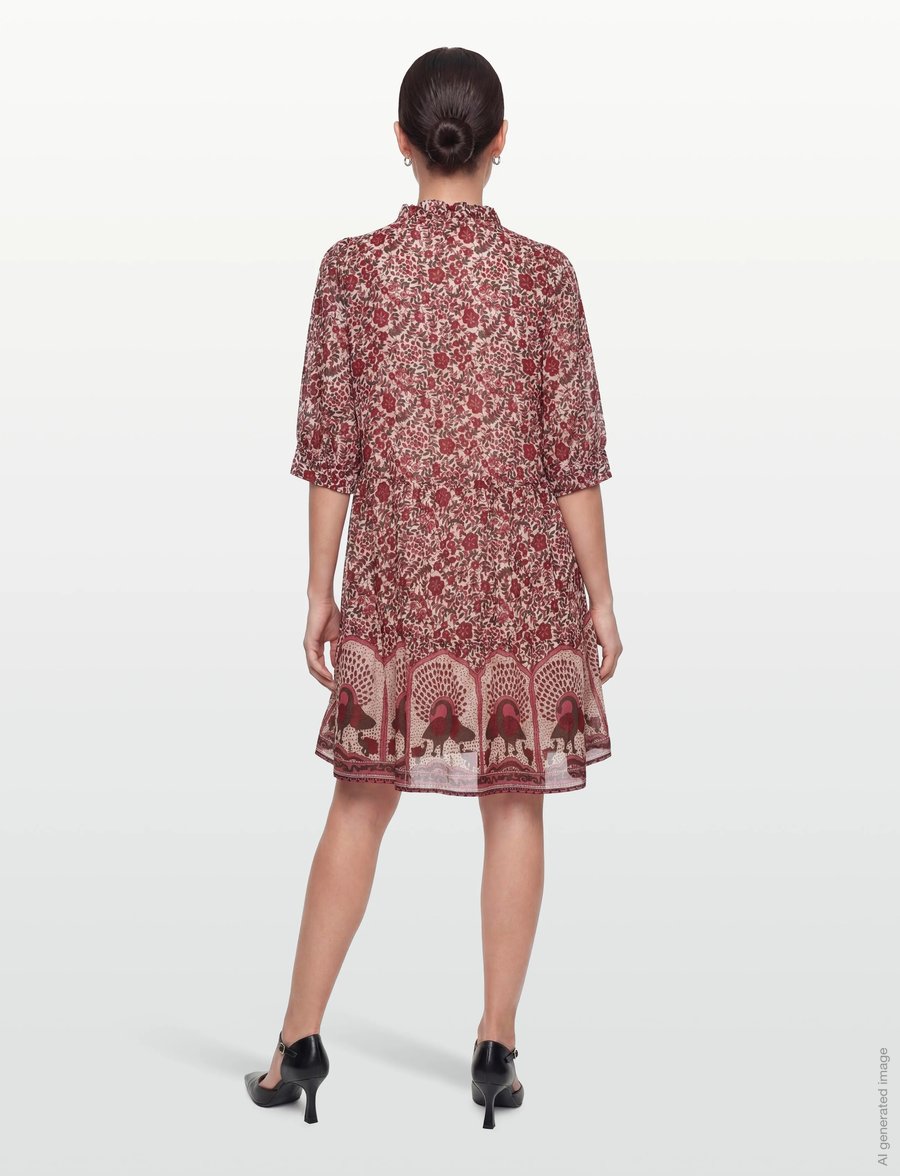Lollys Laundry - SabineLL Short Dress - korta klänningar - red - 5