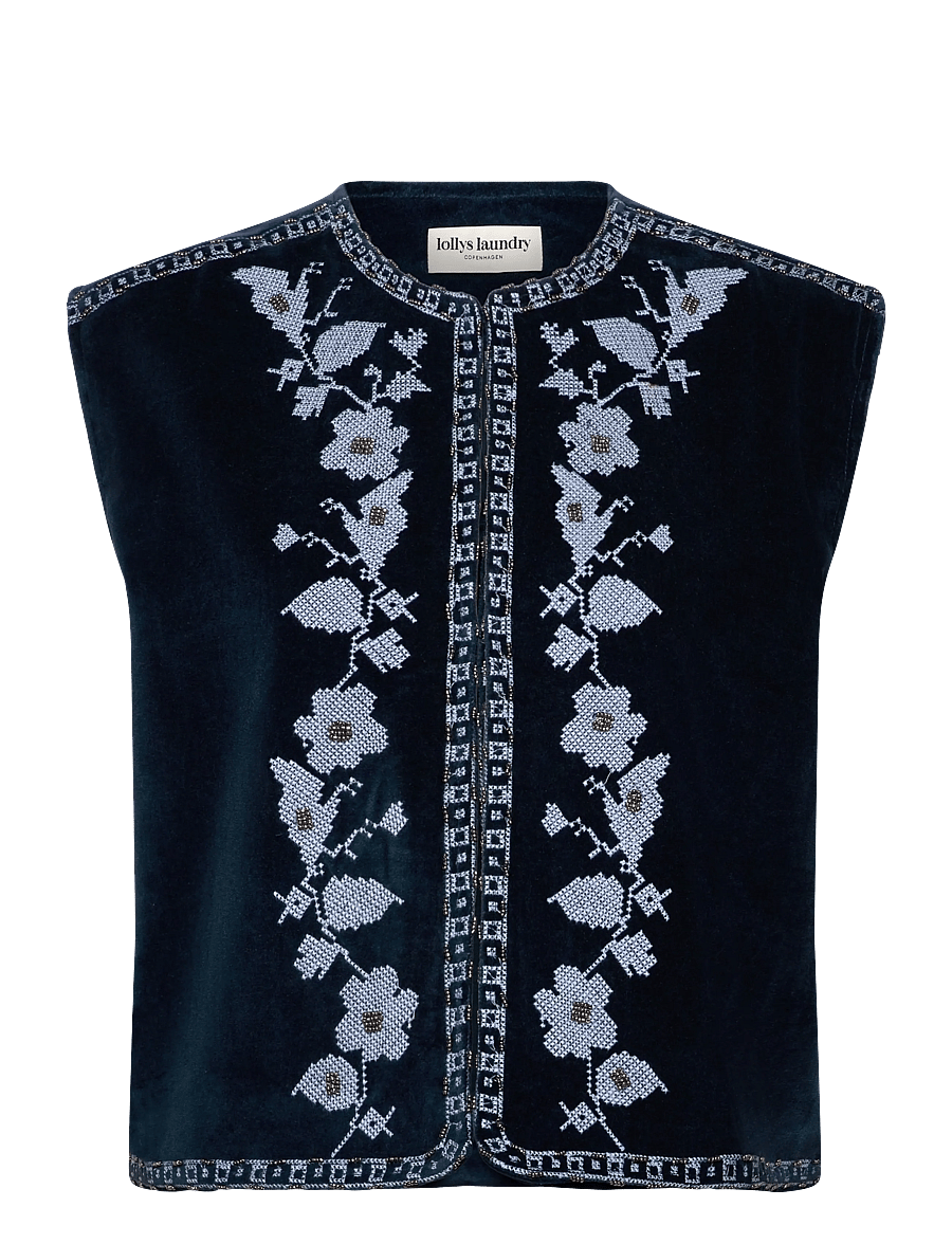 Lollys Laundry - BinLL Vest SL - vorjakkar - blue - 1