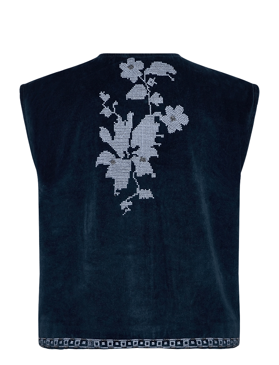 Lollys Laundry - BinLL Vest SL - vorjakkar - blue - 2