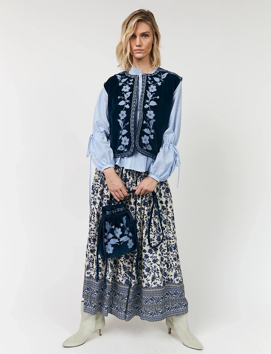 Lollys Laundry - BinLL Vest SL - vorjakkar - blue - 0