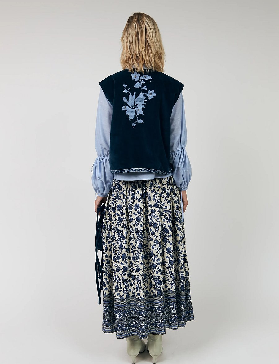 Lollys Laundry - BinLL Vest SL - vorjakkar - blue - 3