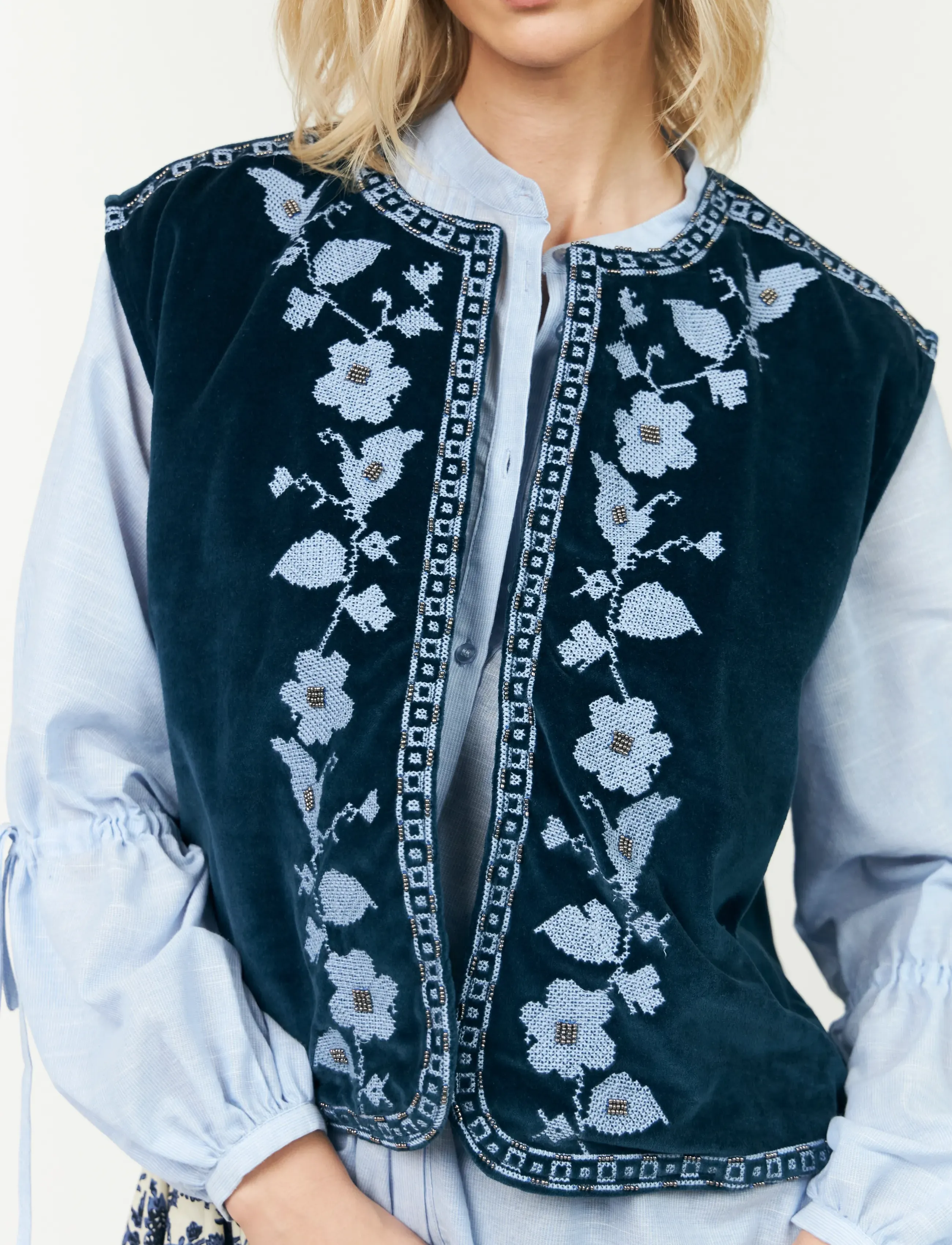 Lollys Laundry - BinLL Vest SL - vorjakkar - blue - 4